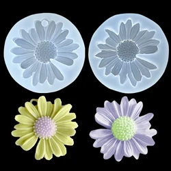 DIY Candle Silicone Mold Daisy Chamomile Candle Wax Mold Handmade Soap Candle Mold Fondant Chocolate Cake Decoration Tool