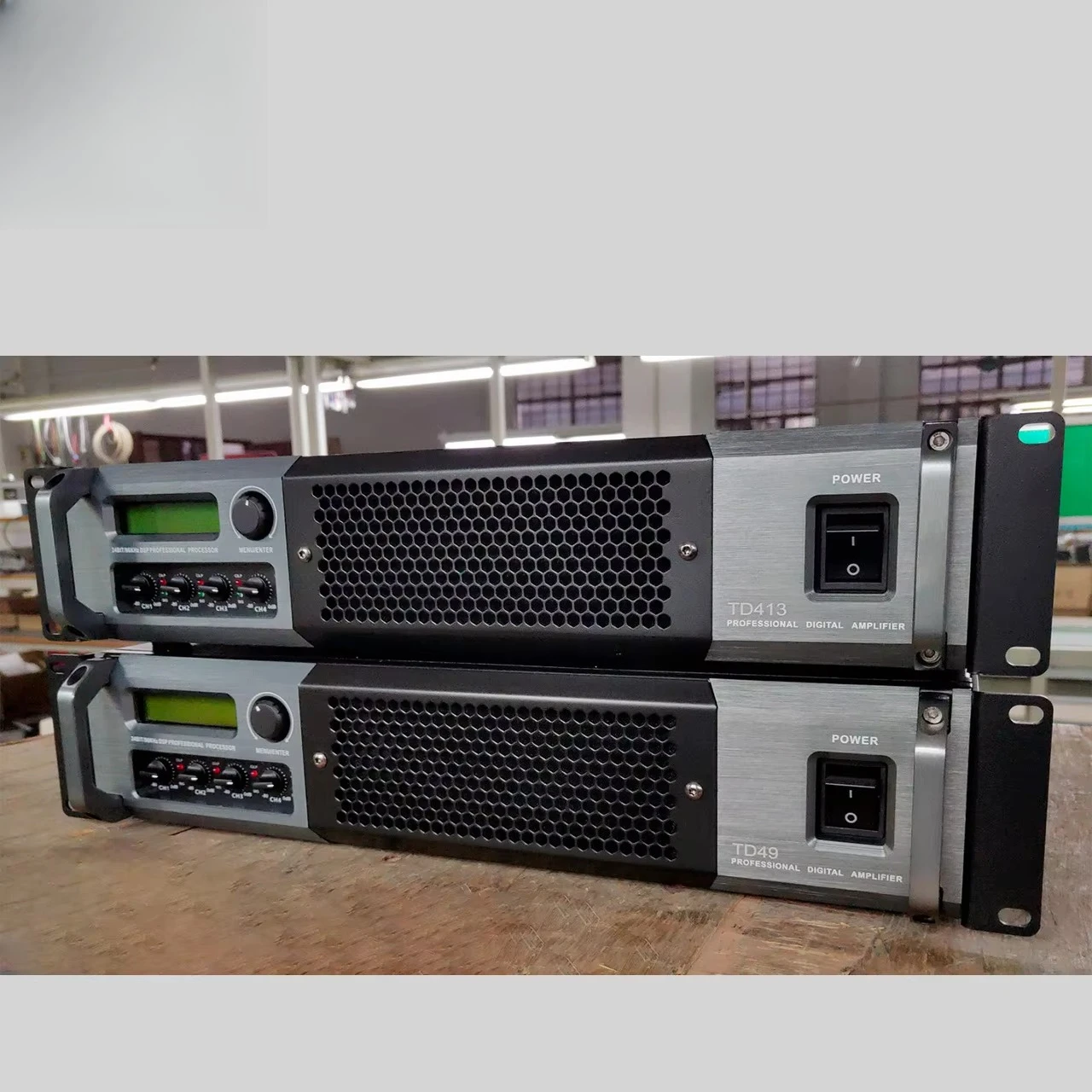 Professional Power Amplifier Big Power 4 Channel 1300W Digital Dsp Audio Processor Software Control Class d Amplifier