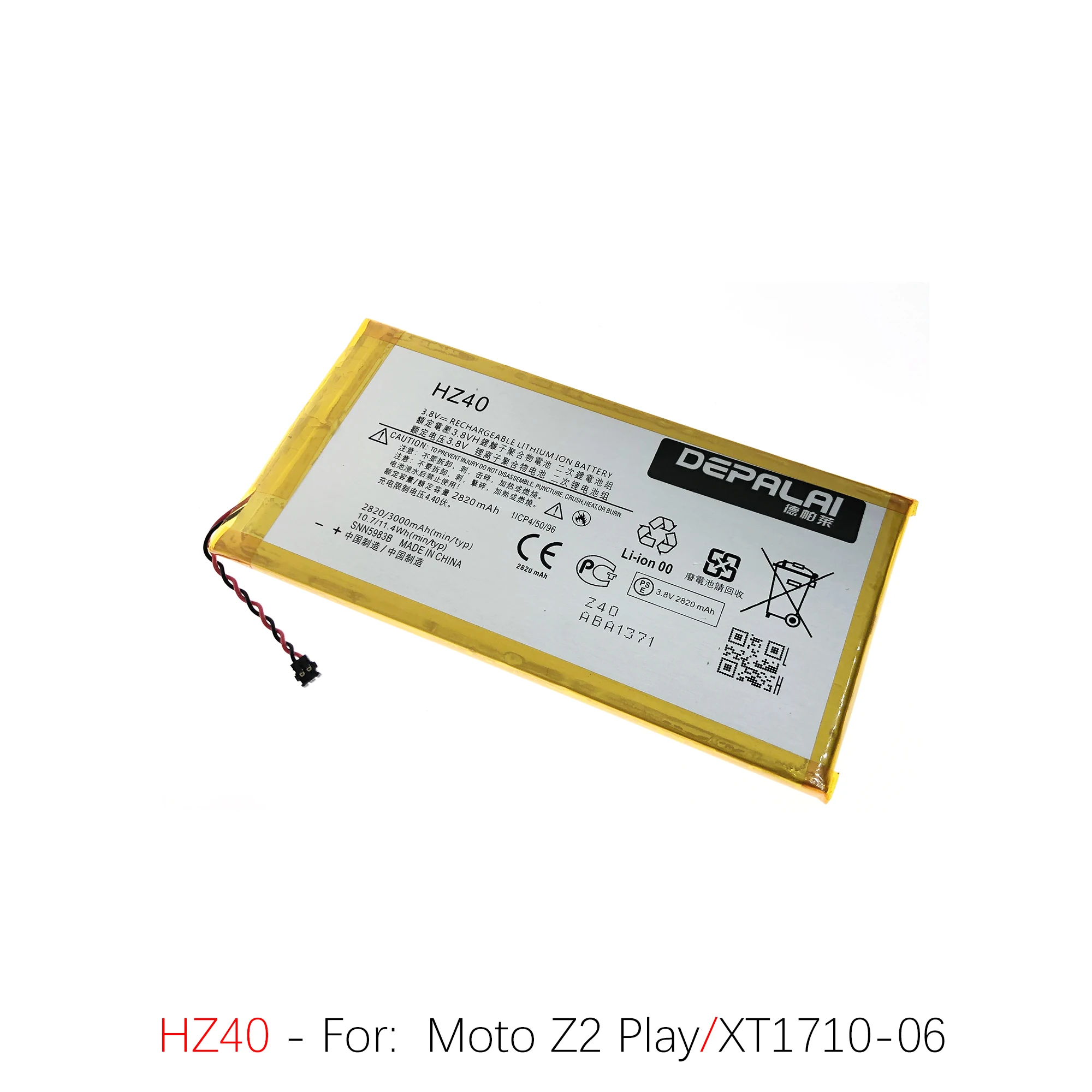 HZ40 JE40 JS40 KZ40 Battery For Motorola Z2 Play Z3 Z3Play Z4 XT1710 XT1929 XT1980 Batteries Rechargeable Battery