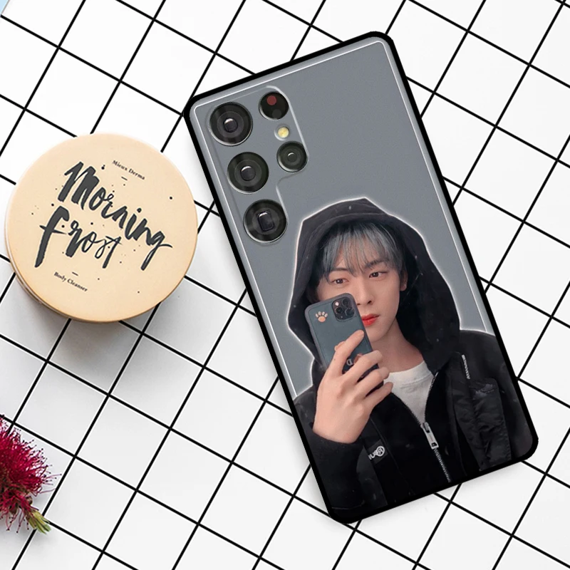 Cha EunWoo Eun Woo Case For Samsung Galaxy S23 S21 Ultra S22 S20 FE S8 S9 S10 Note 10 Plus Note 20 Ultra Cover