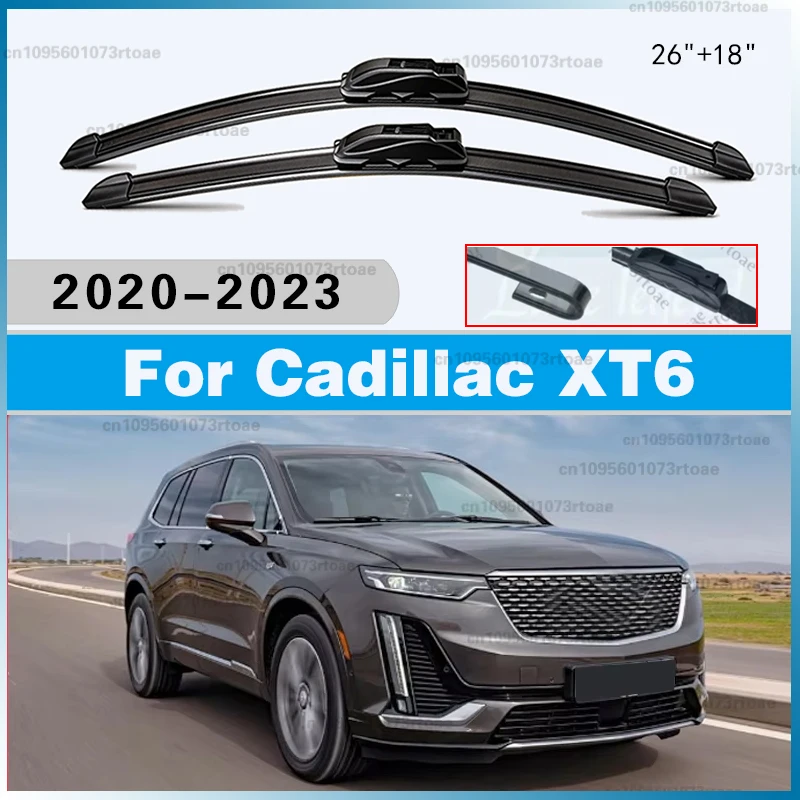 

Window Accessories 2020 2021 2022 2023 For Cadillac XT6 2020-2023 Front Windshield Wiper Blades 2pcs 26"+18"Windscreen