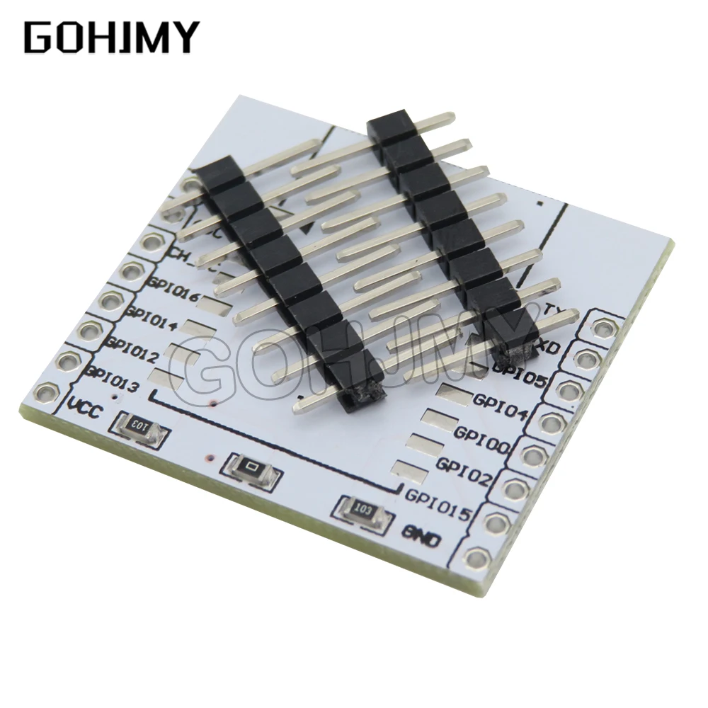 10PCS ESP8266 Serial WIFI Module Adapter Plate Applies To ESP-07 ESP-08 ESP-12  ESP-12F ESP-12E Board white for arduino