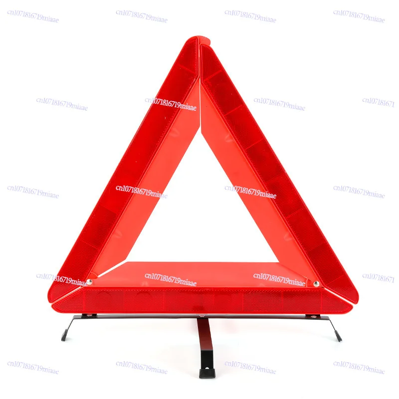 Car triangle warning frame, car multi-function foldable car reflective triangle warning sign bracket set