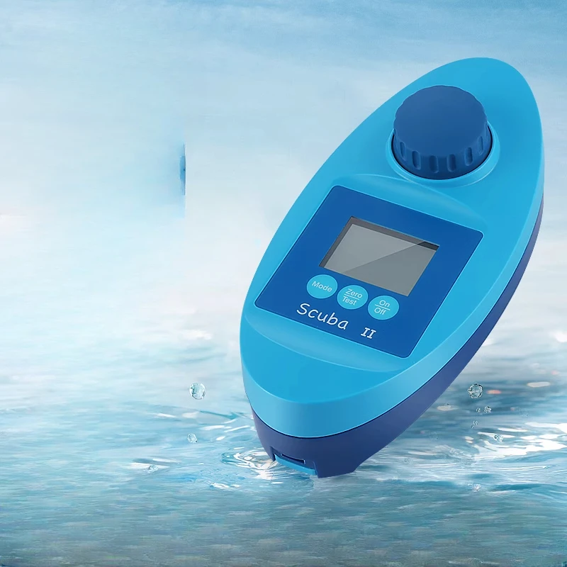 Caja de prueba del detector de calidad del agua de la piscina, caja de prueba de agua, valor de pH portátil, prueba de ácido clorhídrico y alcalino residual