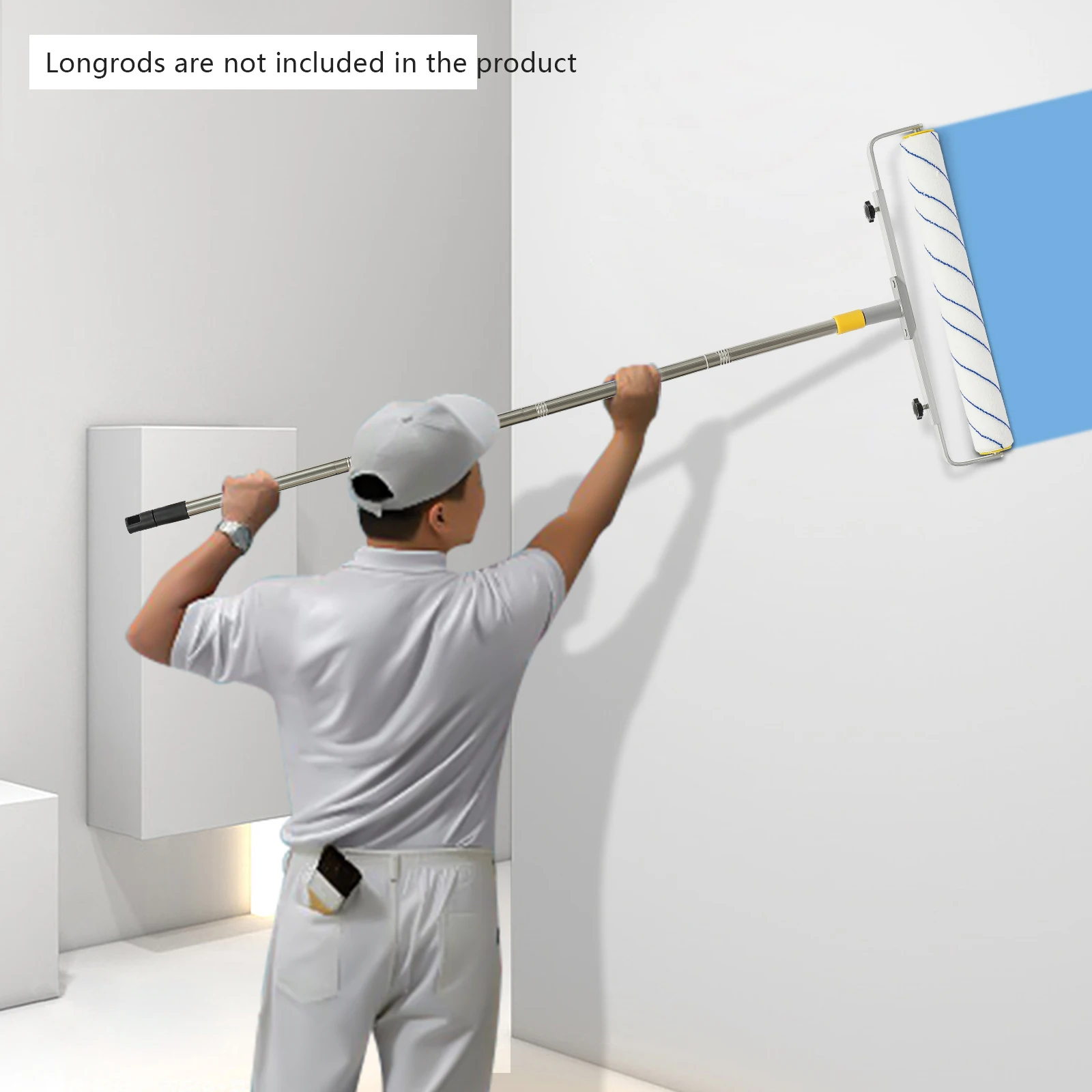 5 Stuks 18 Inch Verf Roller Lade Set Moderne Grote Verf Roller Kit Verstelbaar Roller Frame