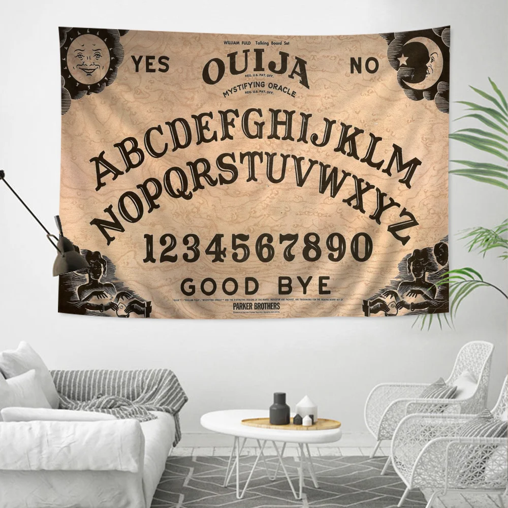 

Ouija Board Colorful Tapestry Wall Hanging Hippie Flower Wall Carpets Dorm Decor Japanese Tapestry