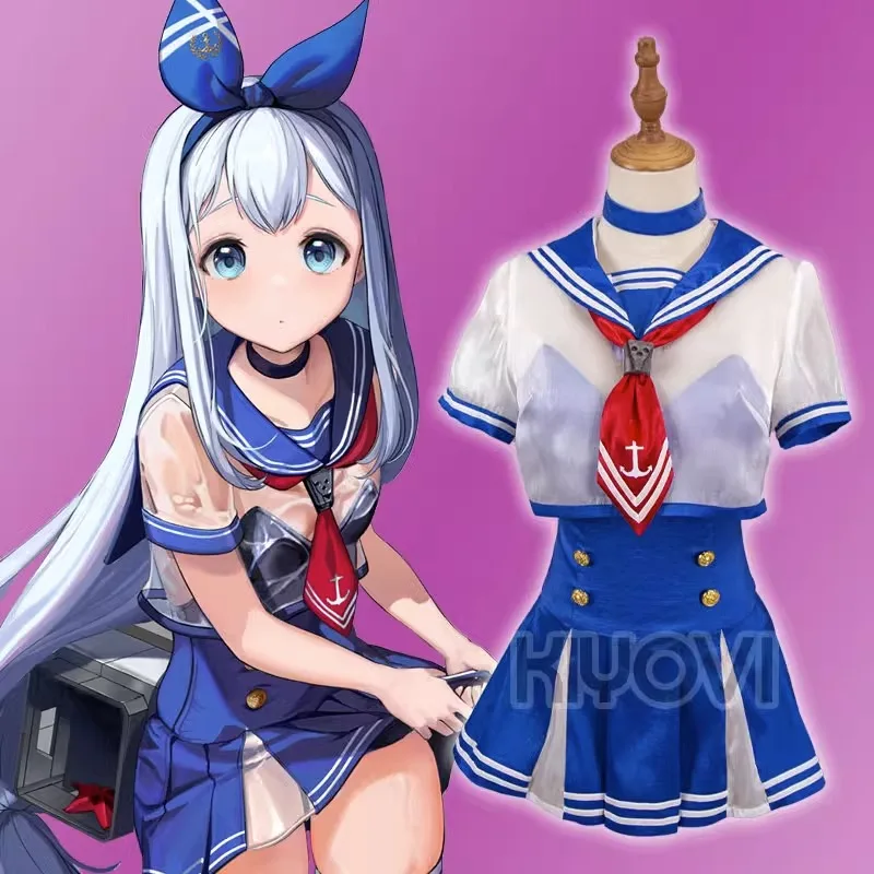 Gioco Nikke dea della vittoria Anchor Costume Cosplay donna Sexy vestito da marinaio uniforme vestito carino copricapo vestito costumi di Halloween