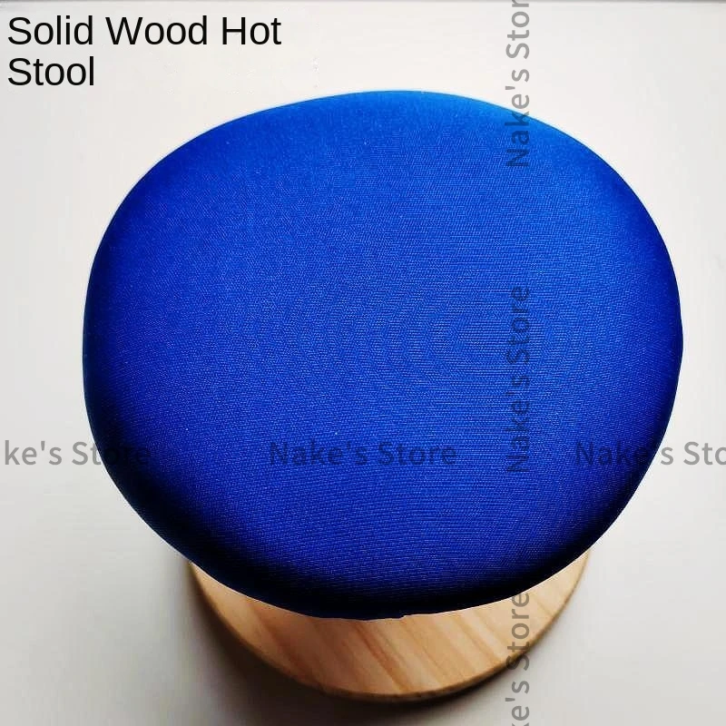 1PCS Solid Wood Round Ironing Stool Ironing Board Hot Steamed Bread Ironing Table Hot Arm Iron Stool Hot Sleeve Cage Iron Stool