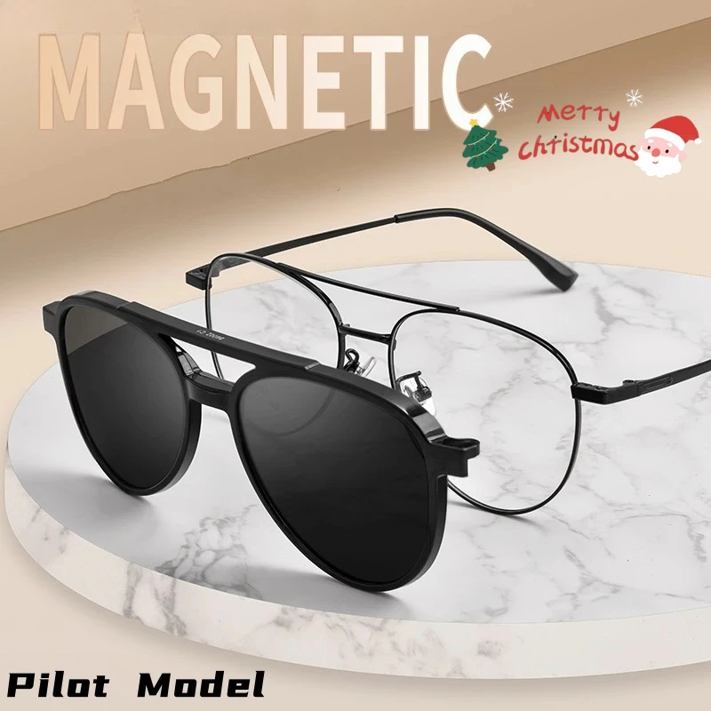 

OLLYMURS современные двойные мости с магнитным зажимом для поляризованных очков в стиле ретро, оптическая оправа для мужчин и женщин, солнцезащитные очки