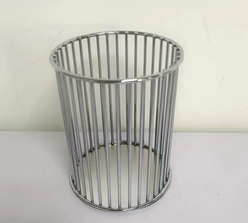 Metal wrought iron pen holder multi-functional desktop storage bucket