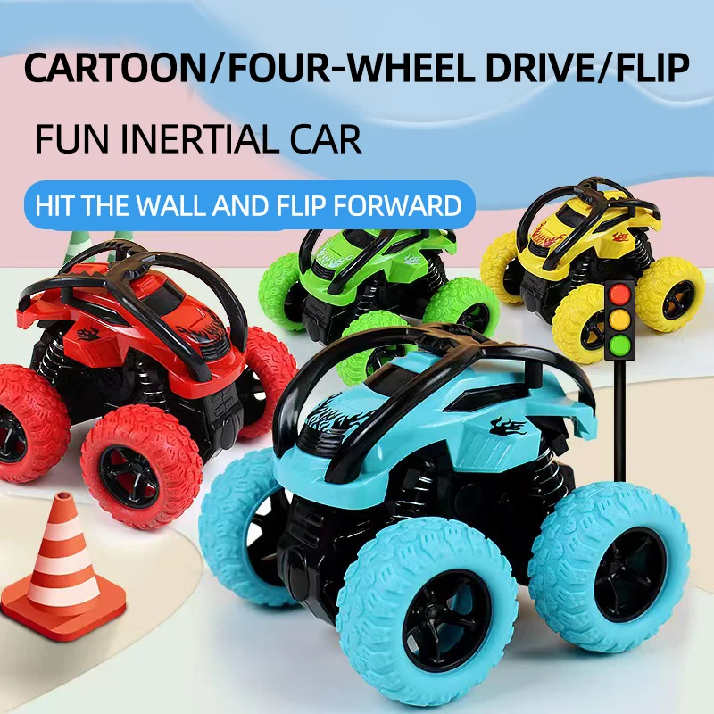 Inertial Off-Road Vehicle Toy Super Fall Resistant Climbing Car Model Car Children's Four-Wheel Drive Toy 360 Degree Rotation