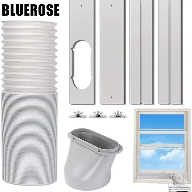 Portable Window Kit Slide Plate Adjustable Adaptor Wind Shield Exhaust Hose Tube Connector Air Conditioner Accessories