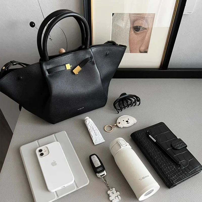 حقيبة على شكل جناح الأكثر مبيعًا لعام 2025، حقيبة فاخرة على طراز نيويورك، جلد طبيعي، سعة كبيرة، حقيبة حمل عصرية #3