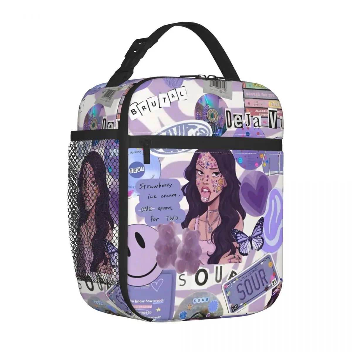 Olivia Vampire Rodrigos Sour Accessories GUTS Music Insulated Lunch Bag Thermal Bag Lunch Box Tote College Picnic Men Women