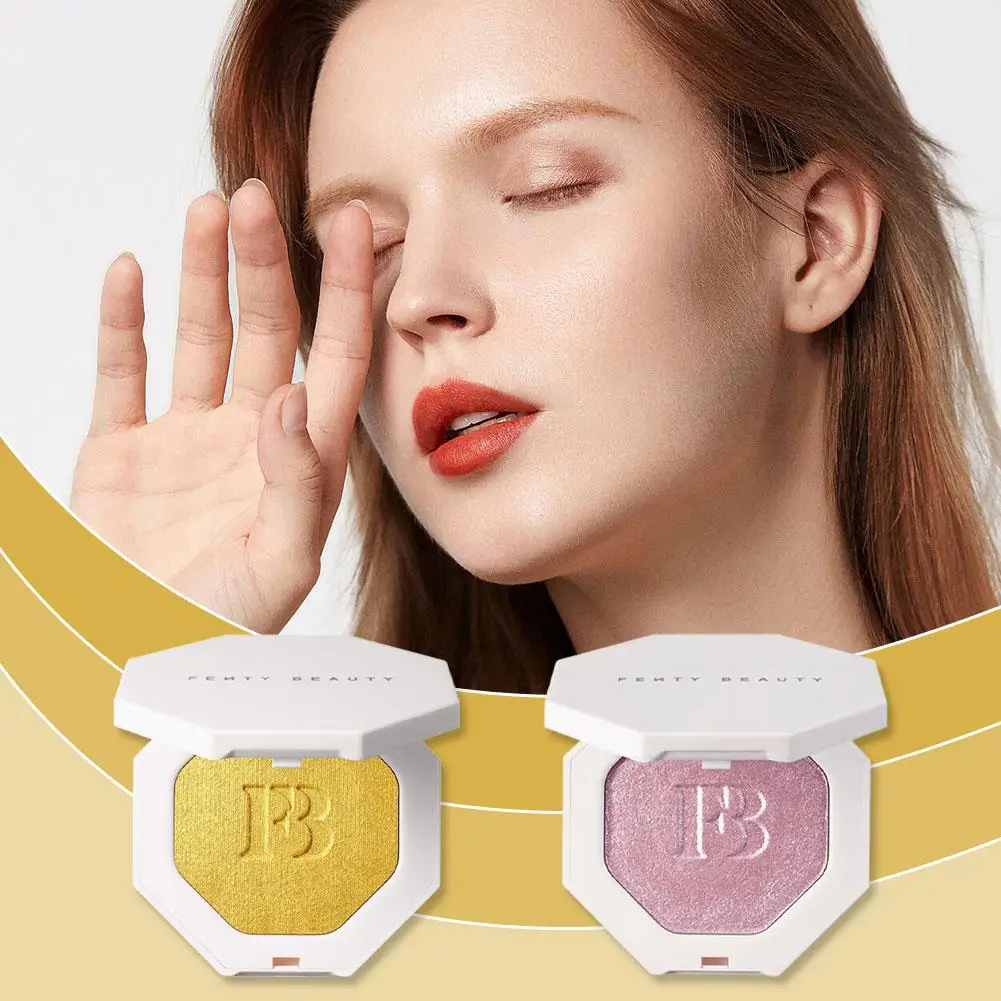 تسليط الضوء على مسحوق فضفاض طويل الأمد ماكياج أحادي اللون الأساس السائل الفتيات مستحضرات التجميل المخفي مسحوق تبييض #5