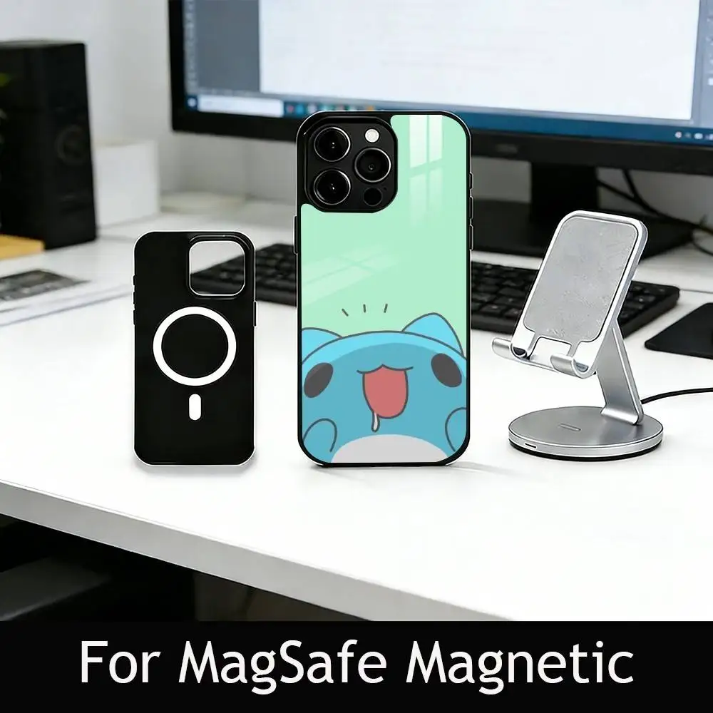 C-Capoo Kawaii B-Bugcat Phone Case For iPhone17,16,15,14,13,12,11 Plus,Pro Magnetic with Magsafe Wireless Charging