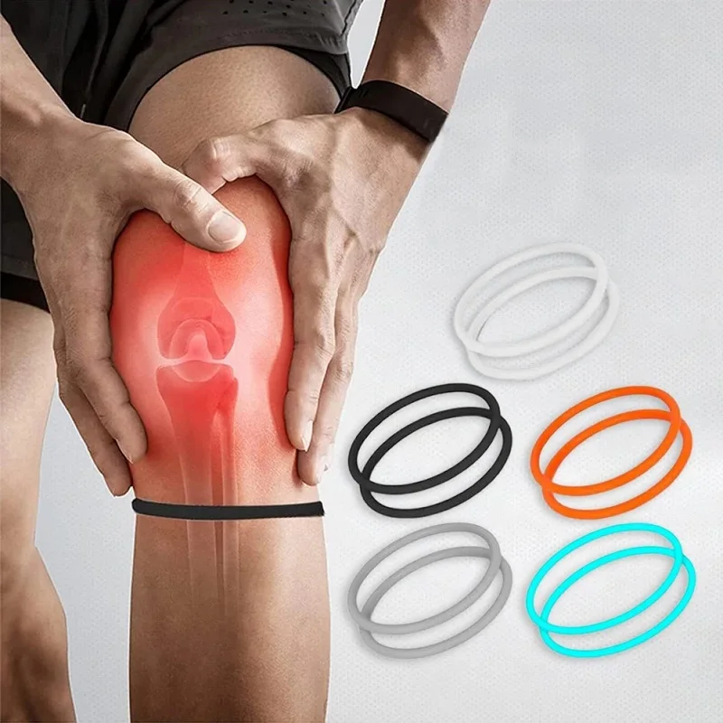 2 Stück Patellasehnen-Kniebandage, atmungsaktiv, elastisch, rutschfest, Multifunktions-Stabilisator, Stützbandage für Tennis, Volleyball, Kniebeugen – Detail 5