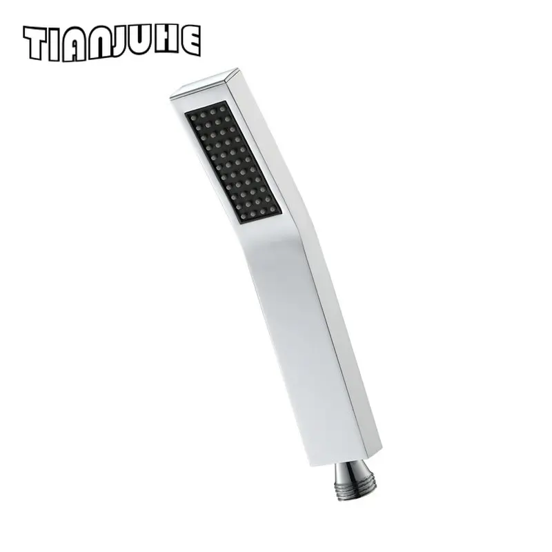 Hand Dusche Kopf Set Messing Handheld Dusche Zauberstab mit Wand Halterung Verstellbare Ellenbogen Halter Moderne Rechteck Hand Dusche