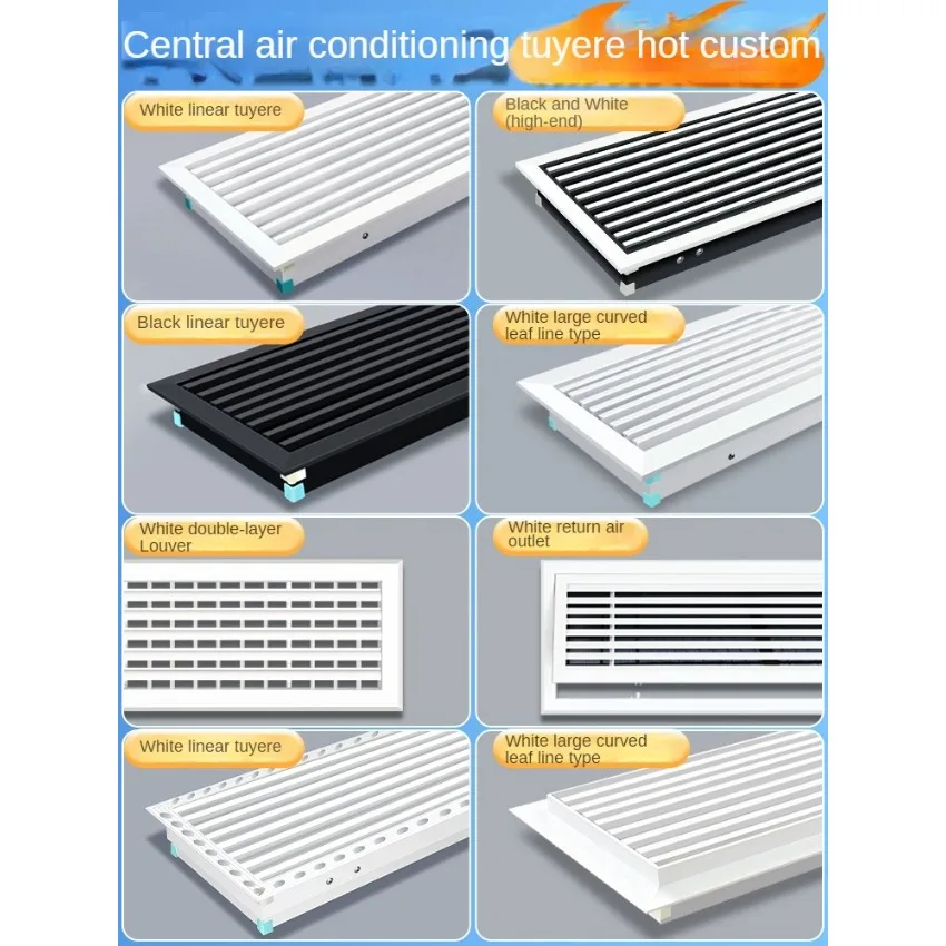 Air inlet frame, Ventilation Grille Air Diffuser for Central Air Conditioning System with Extended Panel