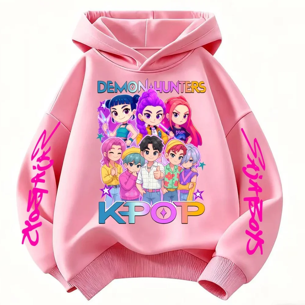 Filles-Modus Sweat-Shirt Dioxontracté Film Afrikaans Enfants K-Pop Chasseurs de Dalmons Hauuts à Capuche En Bas – Heritage Fille