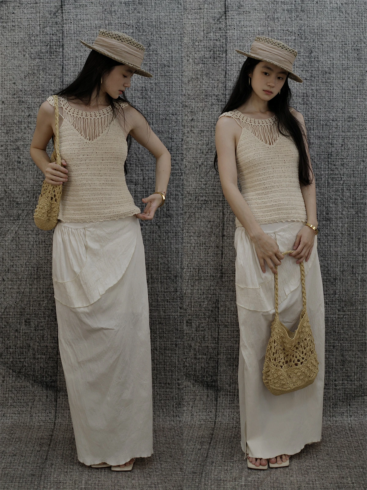 

Handmade ort Hooked oulder Women's Top Comfortable Cotton Blend Summer Fre Sle Commute Artistic Fit round Ne Sve...