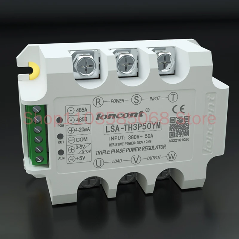 Three-Phase AC Voltage Regulation Module RS485 Communication Modbus-RTU/Analog Thyristor Dimming Power Regulator