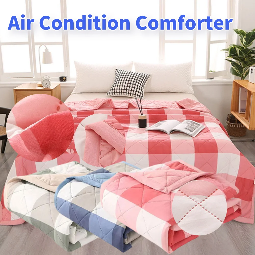 Air Condition Comforter Lightweight Sofa Blanket Travel Blanket for Hot Sleepers
