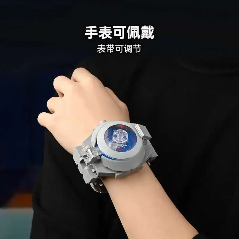 keeppley building block name Detective Conan Watch type tranquiliser gun assembled toy model can be worn as a gifts