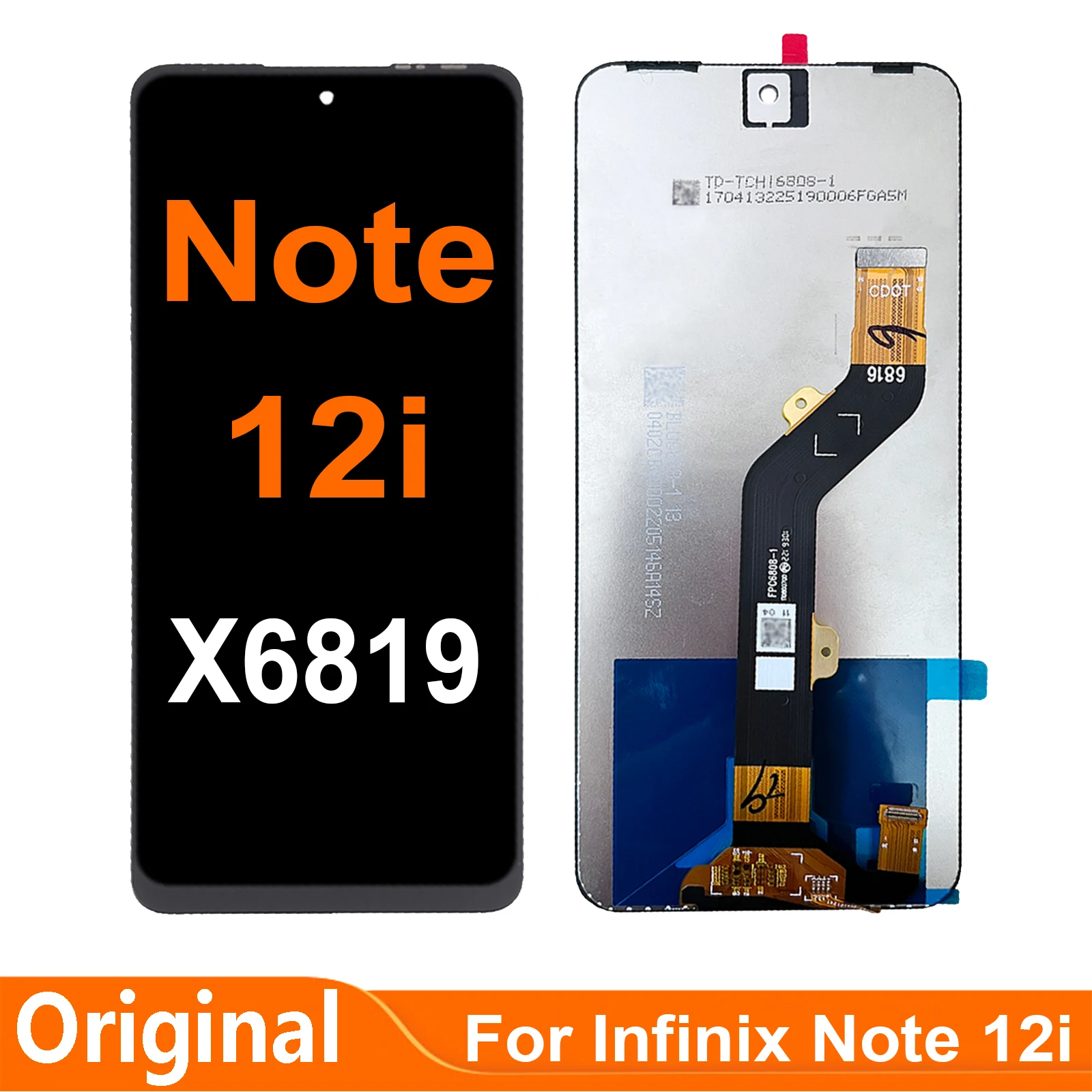 

6.82'' Original For Infinix Note 12i X6819 LCD Display Touch Screen Digitizer Assembly