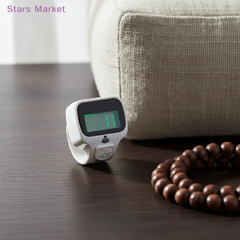 New 1Pc LED Display Electronic Finger Clicker Bead Timer Counting Mini Shape Finger Counter LCD Electronic Digital Tally Counter