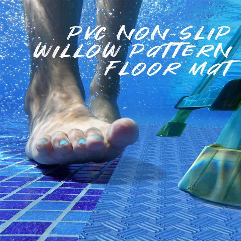 16X36In Pool Ladder Mat-Swimming Pool Step Mat+Non-Slip Texture-Ladder Pad for Above Ground Pools Liner and Stairs B