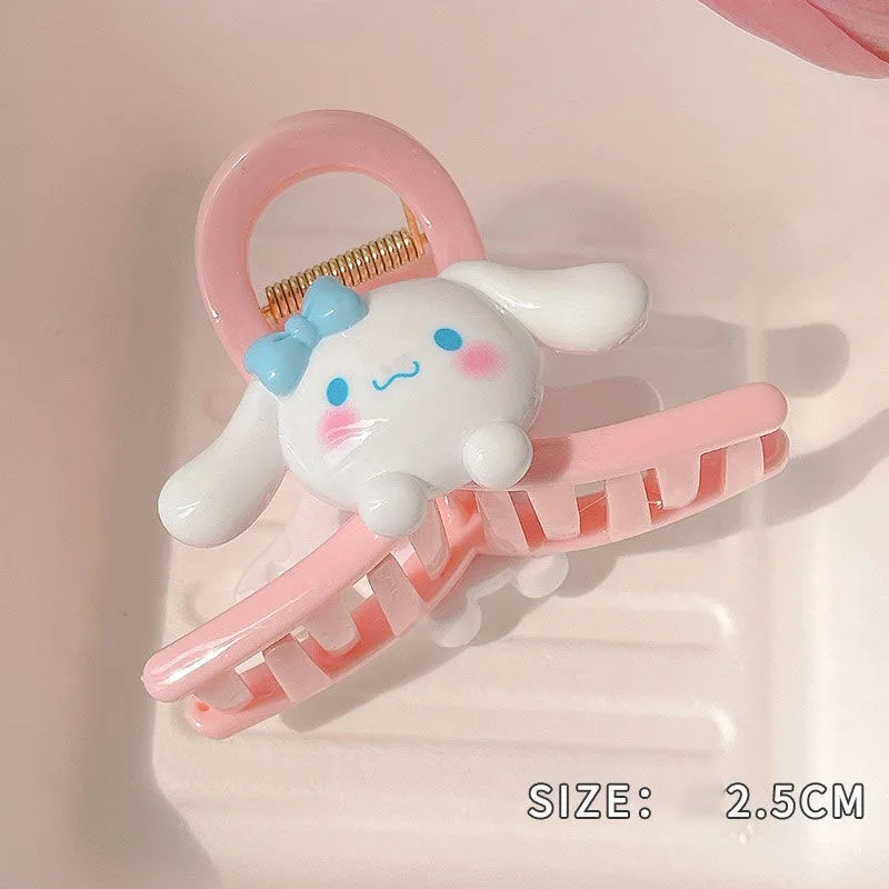 Kuromi Sweet Headwear Kawaii Clip Girls Fashion Hairpin Cinnamoroll Strawberry Bear Great Gift My Melody Purin Handy Laws Clip