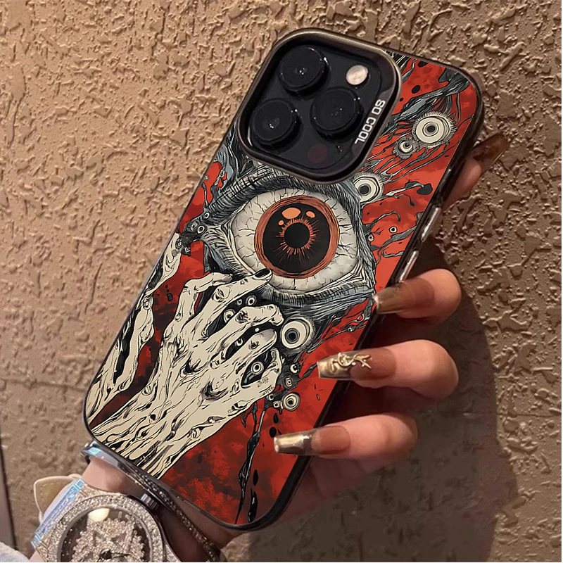 Creepy Red Laser Eyes Case for Xiaomi POCO X7 X6 X5 X3 NFC F7 Ultra F6 F5 Pro F4 F3 GT M5S C65 C75 M3 M4 M5S M6 Pro 4G 5G Cover