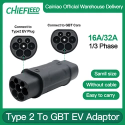 Chiefleed Type 2 To GBT Type 1 To GBT EV Adaptor IEC-62169 SAE J1772 To Chinese GB/T Standard Car Socket Charging For Hybrid Car