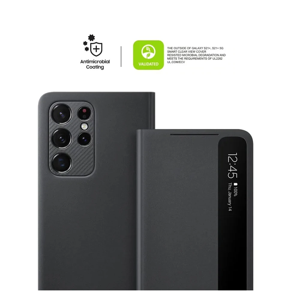 Etui z klapką Smart View z lusterkiem do Samsung Galaxy S21 Ultra 5G, etui LED S-View Clear View do Samsung S21 Ultra, model EF-ZG998 — zdjęcie produktu 6
