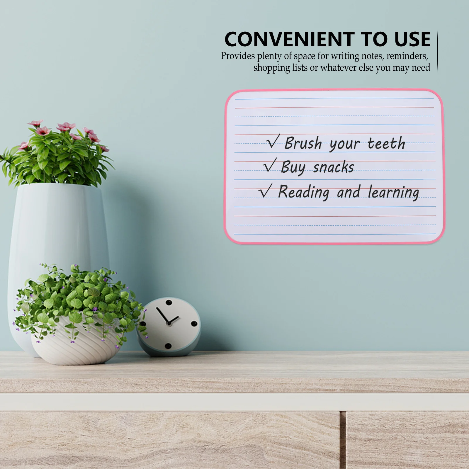 1 قطعة لوح كتابة مغناطيسي مزدوج الجانب السبورة الكتابة على الجدران الإنجليزية للمدرسة مكتب غرفة السبورة