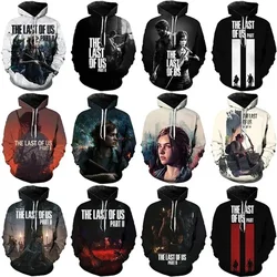 The Last Of Us Part II 3D Print Hoodie Game Printing Pullovers Sweatshirt For Men Women Casual Oversized Hip Hop Hoodie Top