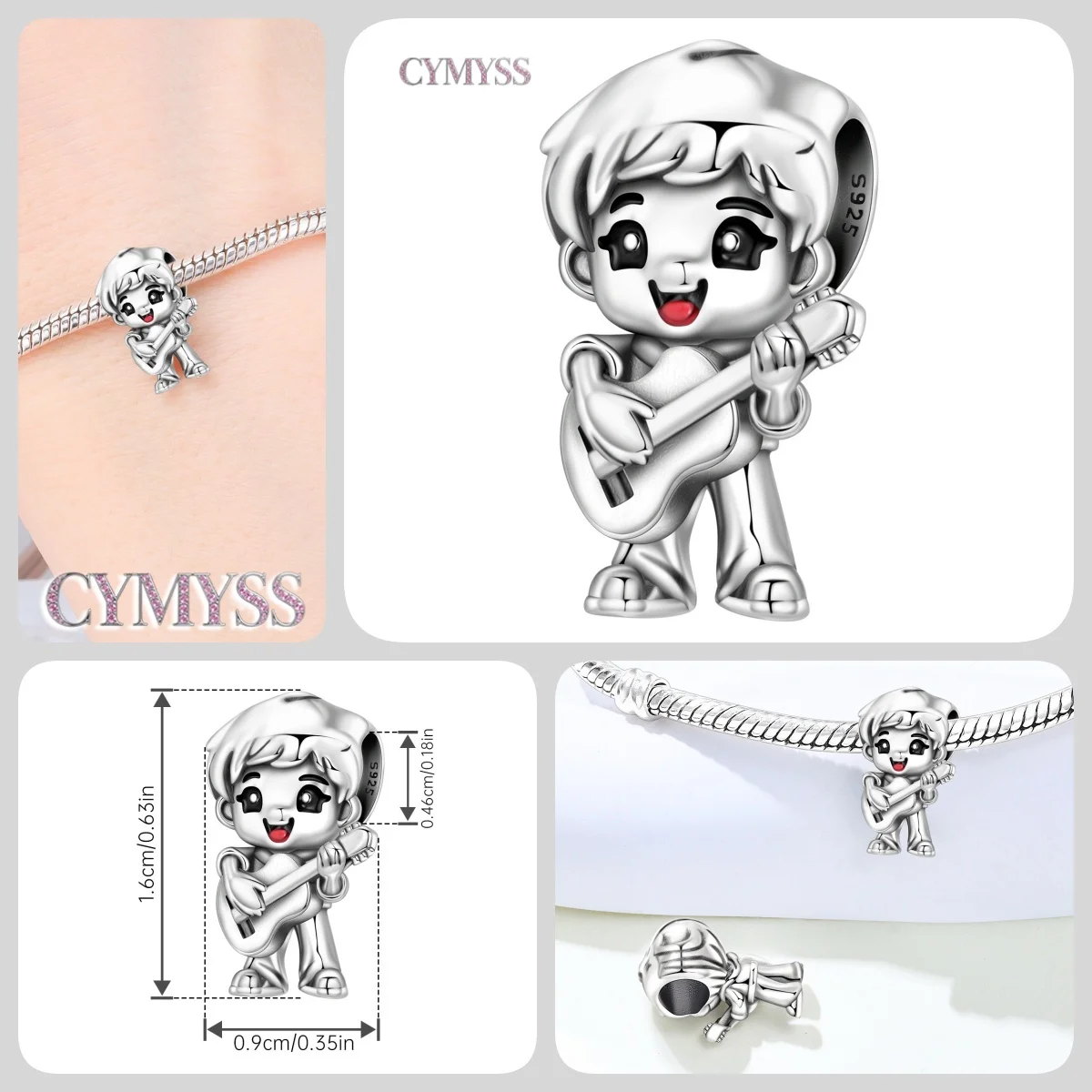 HEIßER 925 Sterling Silber Cartoon Charakter Arzt Krankenschwester Paare Perlen Fit Frauen Armbänder Charms DIY Geburtstag Party Geschenke Schmuck – Detail 20