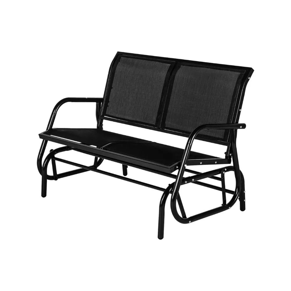 

Outdoor Glider Bench for Outside Patio Gliders Porch Glider Swing Loveseat with Steel Frame for Backyard Garden for