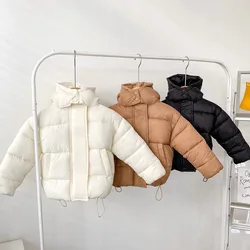 Milancel inverno crianças parkas estilo coreano meninas casaco de pele hooide meninos engrossar outerwear