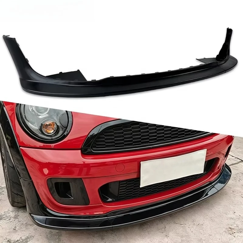 For Mini Cooper Front Lip R55 R56 R57 R58 R59 JCW Challenge Ver2 Style Splitter Matte Black 2006-2013