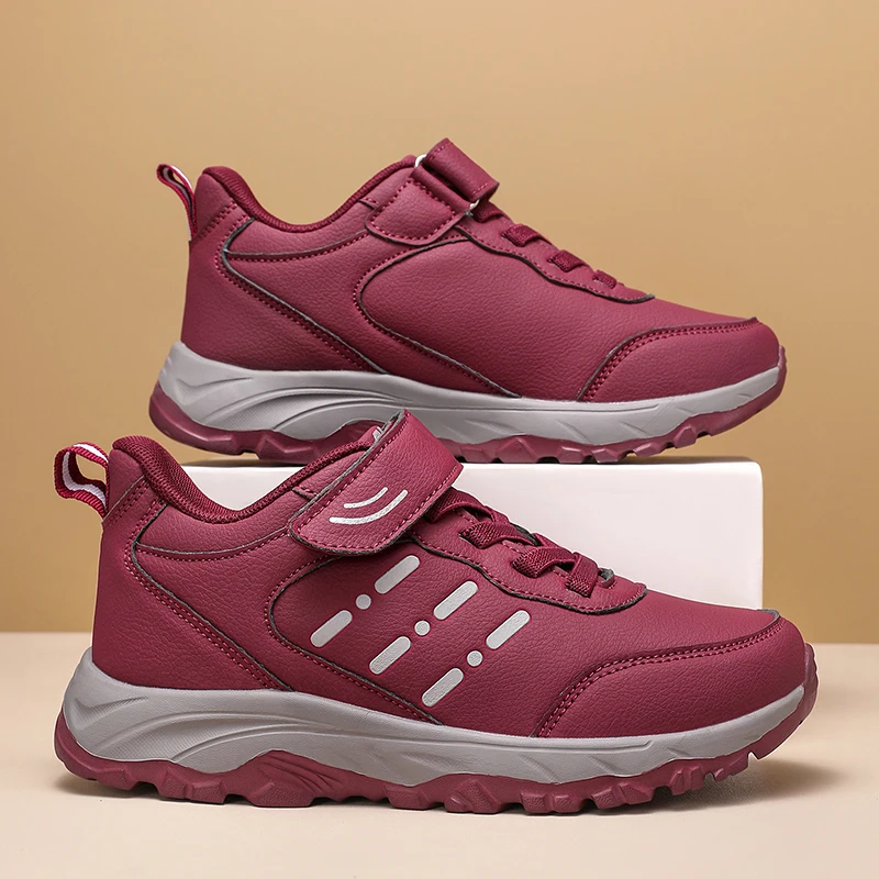 Herren-Sneaker, wasserdicht, bequem, strapazierfähig, Wanderschuhe, klassische unifarbene Outdoor-Camping-Freizeitschuhe, klobige Sneaker – Detail 10