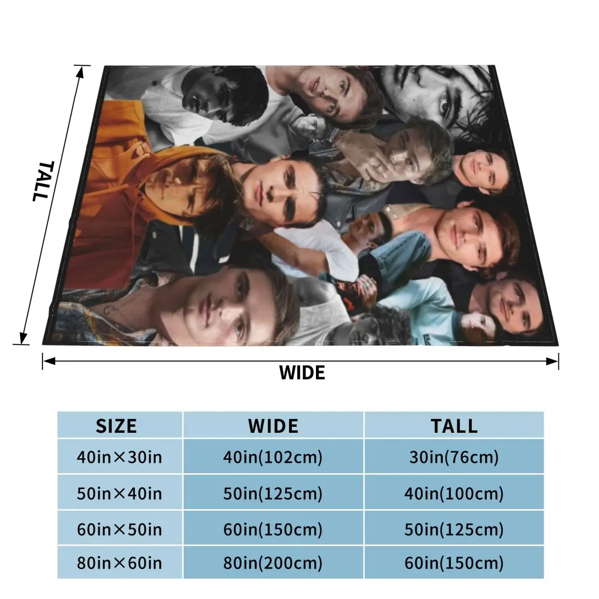 Jacob Elordi Editing Throw Blanket Soft Bed Blankets Sofa Blanket Travel Blanket Thin Blankets