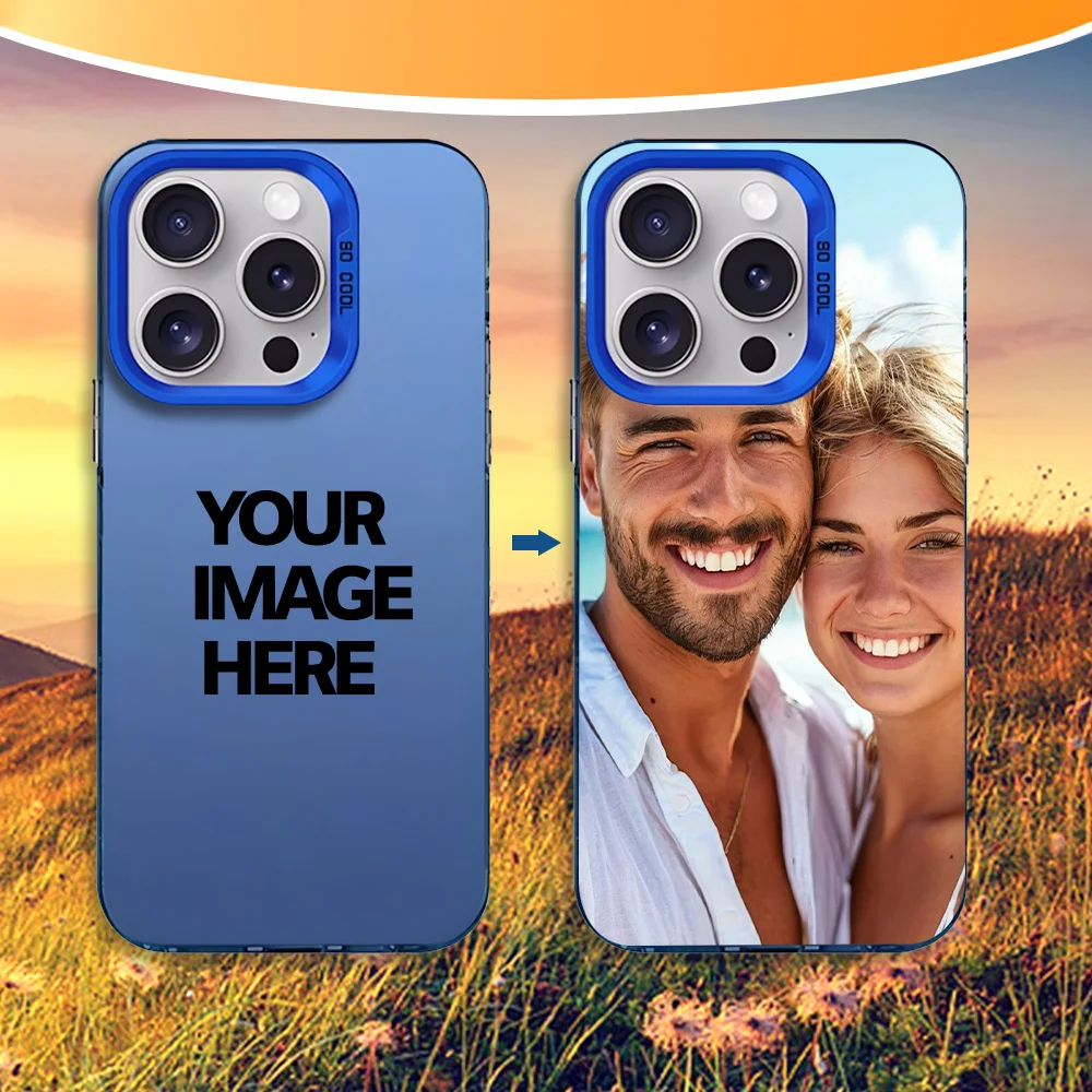 Voor iPhone 17 16 15 14 13 12 11 Pro Max Mini SE 2020 2022 Air XS XR 7 8 Plus 16e DIY Foto Aangepaste Case IMD Schokbestendige Cover