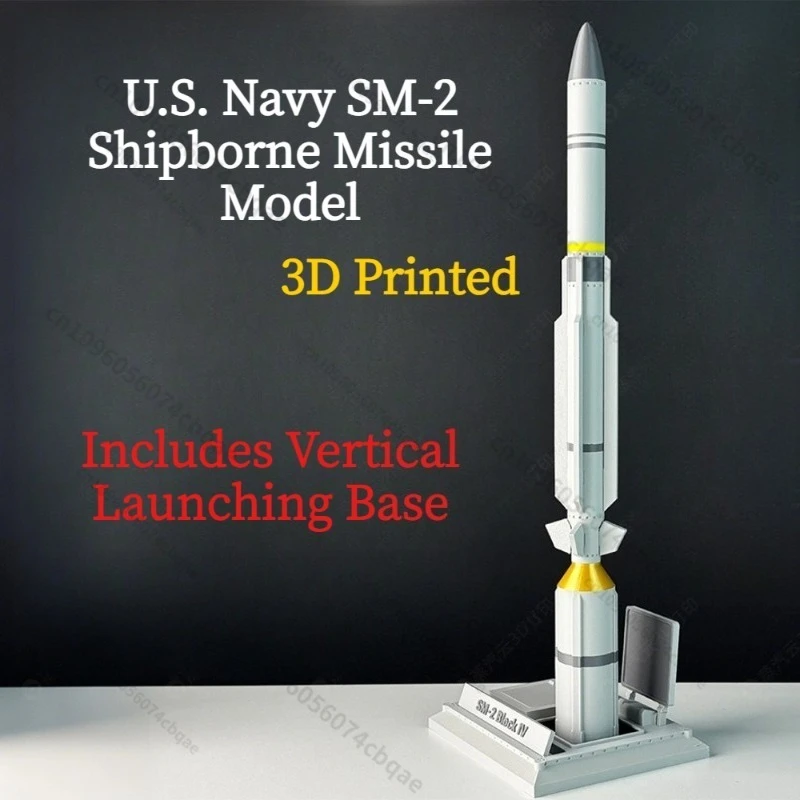 

Реплика с 3D-печатью, масштаб 1:18, США. Темно-синяя модель корабля SM-2, военный коллекционный предмет, модель статического дисплея