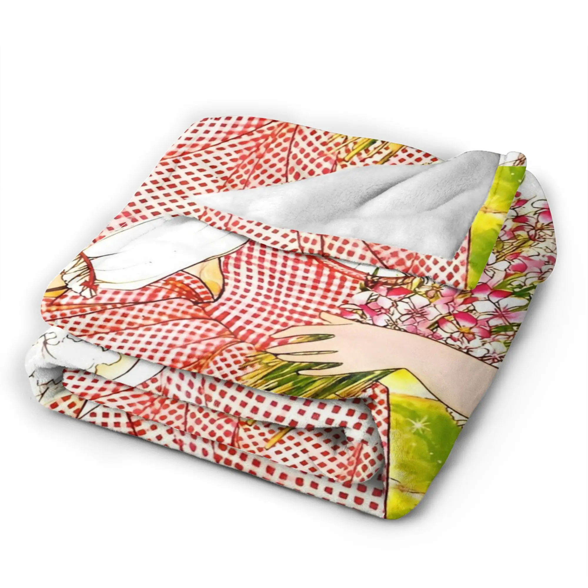 الكرتون كاندي كاندي بطانيات محبوكة الصوف أنيمي سوبر لينة رمي بطانية لسيارة أريكة الأريكة المفرش