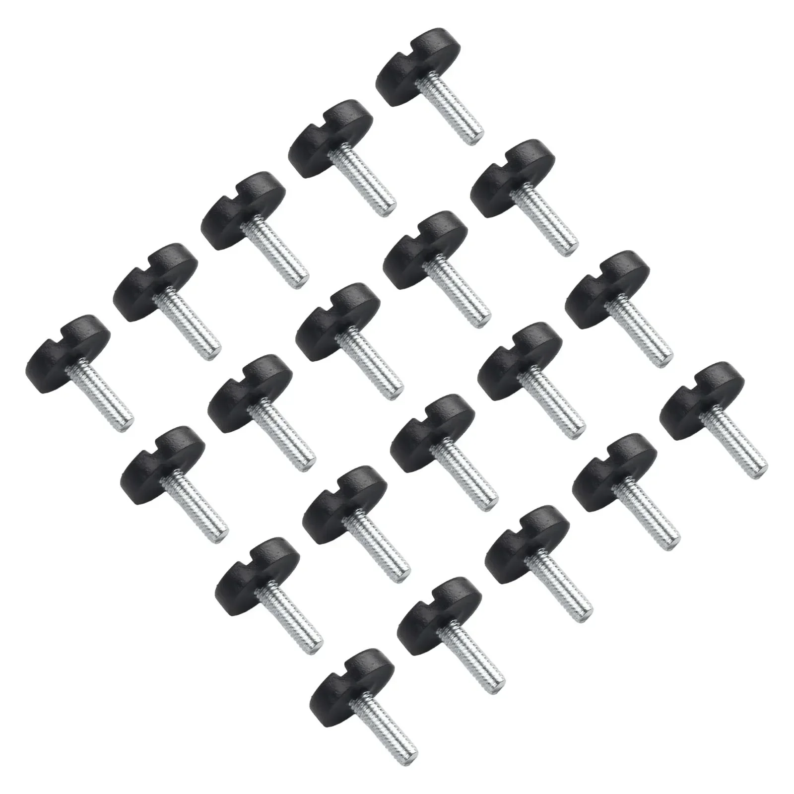 20 Pcs/Set Screw On Type FurnitureTable Chair Glide Leveling Foot Adjuster M6 For 4.92-5.25mm/0.19 Inch-0.21 Inch Nuts Size