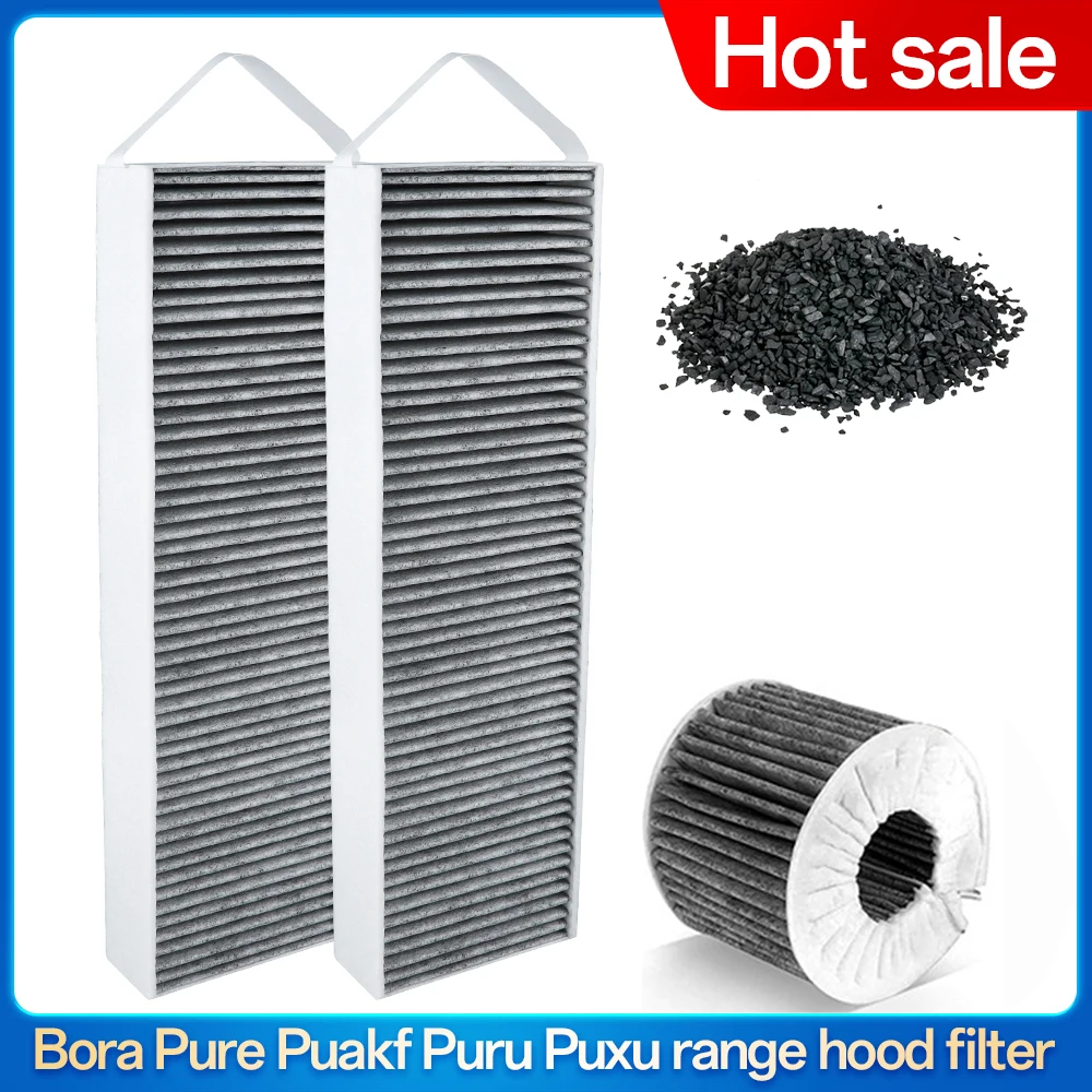 

2 шт. для Bora Pure Puakf Puru Puxu роликовый вытяжной колпак фильтр с активированным углем самозаменяющийся комплект деталей