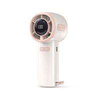 Semiconductor Refrigeration Handheld Small Fan with Hanging Buckle High-speed Ice Compress Mini Fan LED Display Low Noise