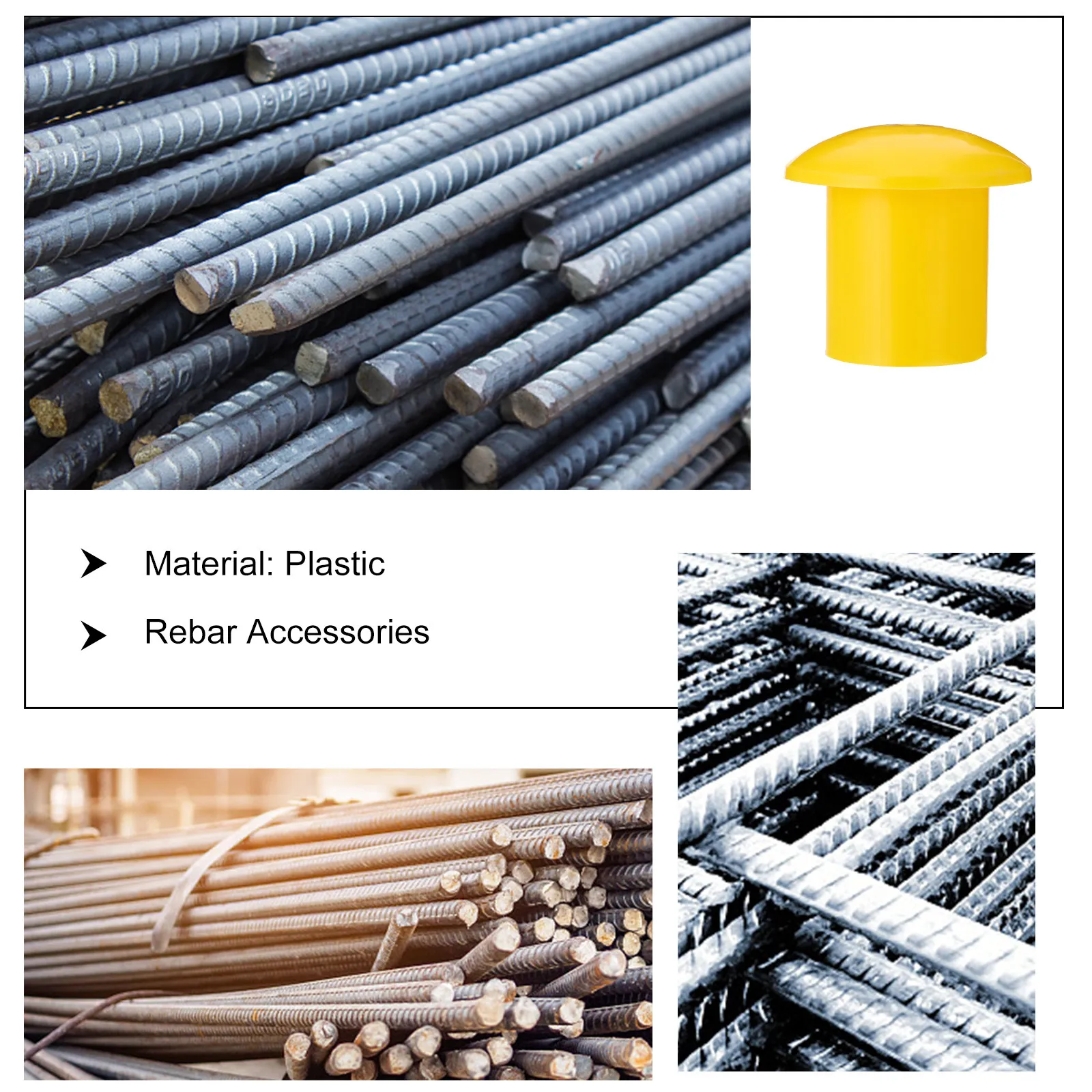 30Pcs Rebar Safety Caps Durable Plastic Mushroom Covers Reinforced Protective End Caps for Construction Industry Rebar - view 4
